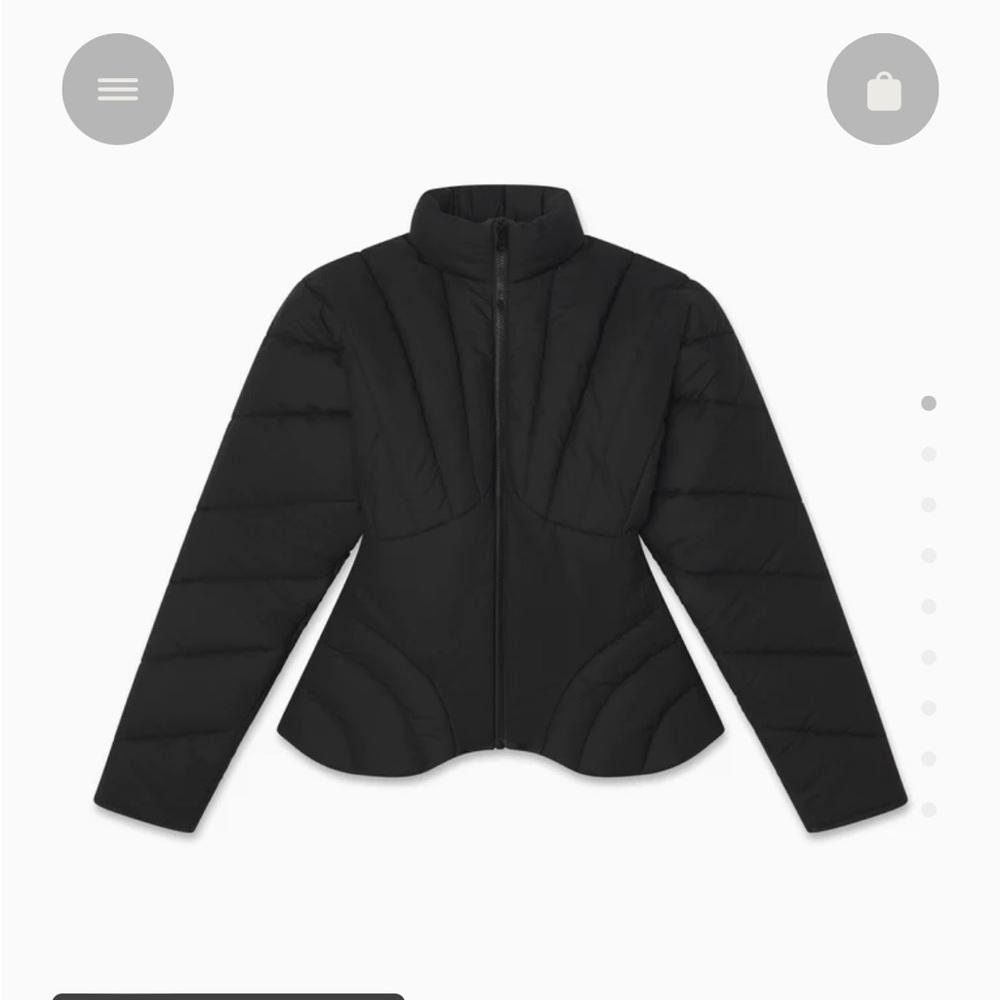 Khy Sculpted Puffer in Black Size M